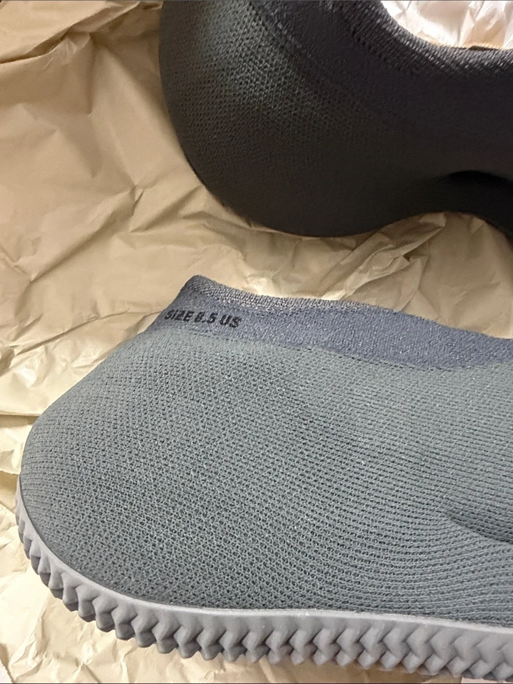 adidas Men's Charcoal Knit Slip-On Athletic Socks